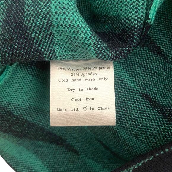 VRG GRL Dress Women's Size US 4 Bodycon Midi Open Back Stretchy Teal Green Blue - Picture 9 of 11